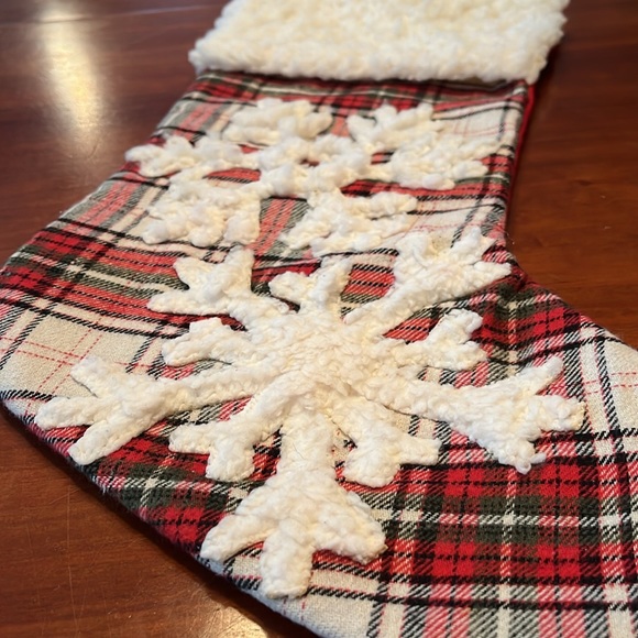 Flannel ❄️ snow furry stocking - Picture 3 of 5